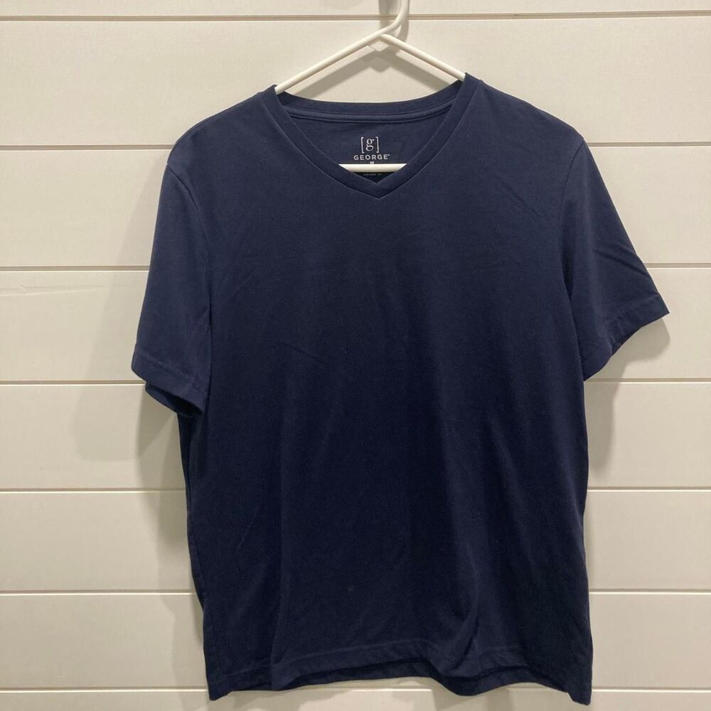 George Men's Navy and Blue T-shirt